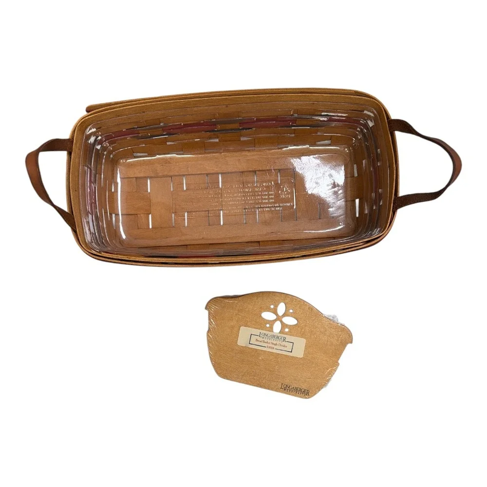 Longaberger 1993 Crisco American Baking Celebration Basket Leather Handle Insert